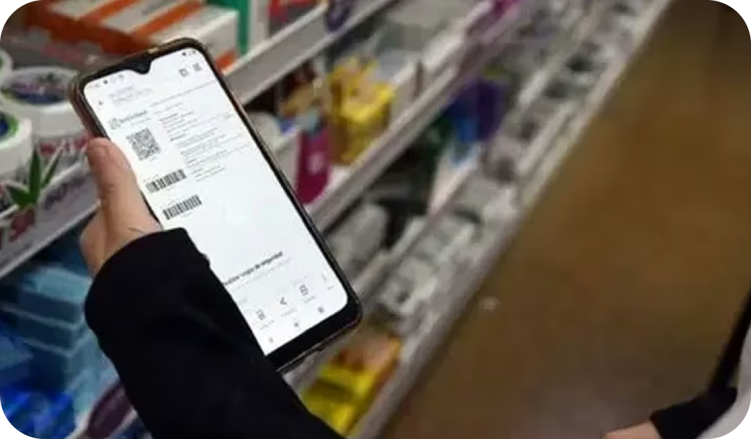 Foto de una receta digital